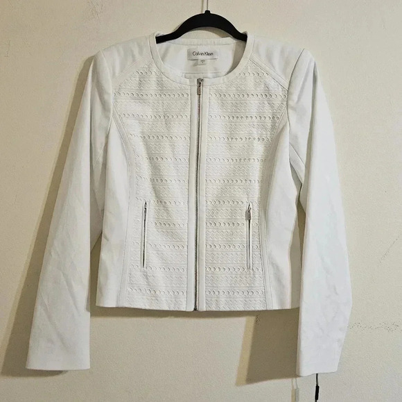 Calvin Klein Eyelet Front Blazer - Picture 1 of 7